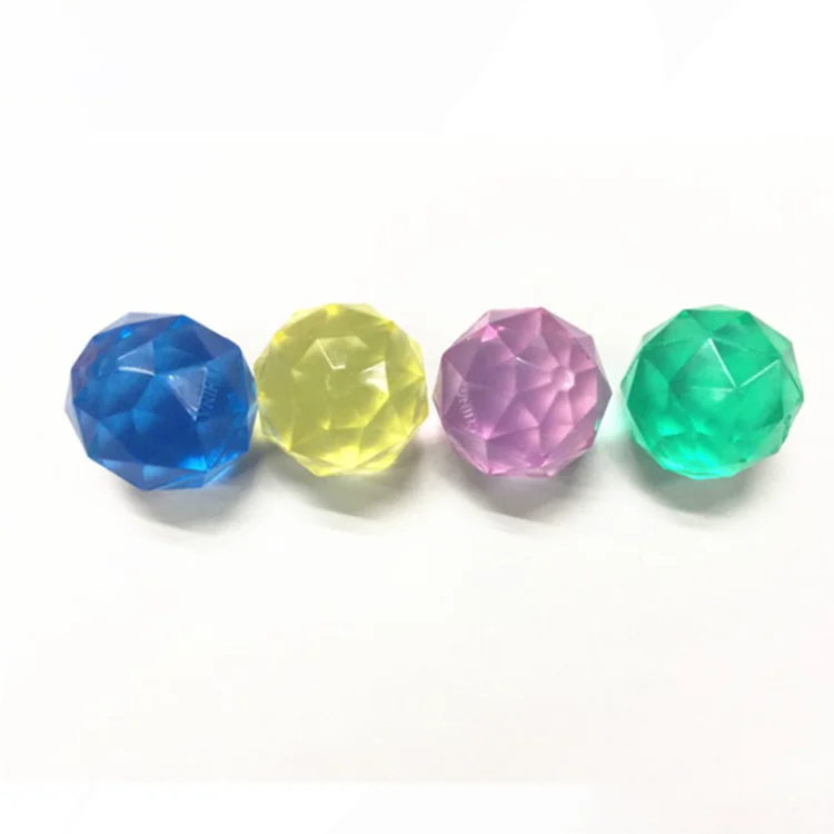 rubber diamond bouncy balls wholesale crystal diamond bouncing ball