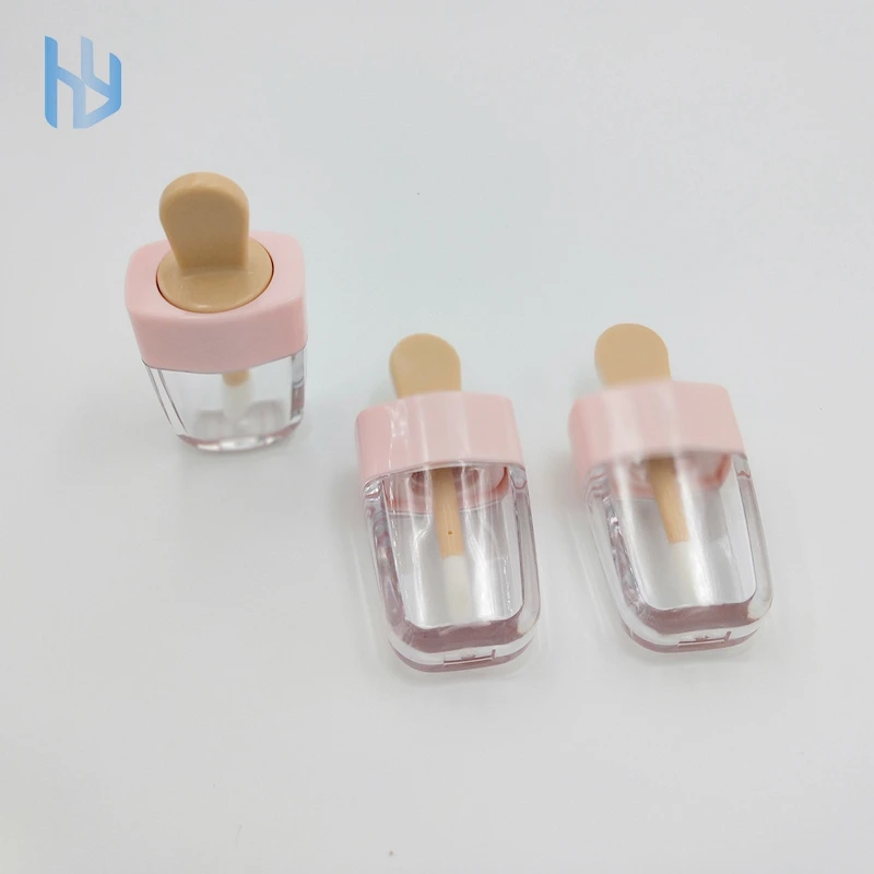 Хорошая цена, индивидуальный дизайн, пустая прозрачная Милая тюбик для блеска для губ