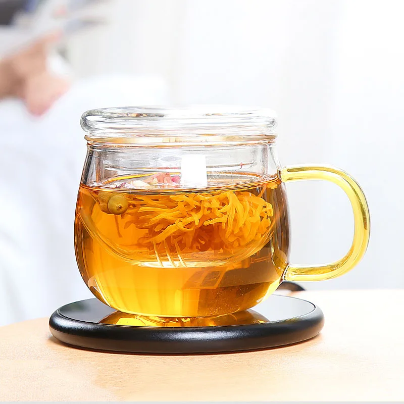 Высококачественная кружка для горячих напитков офиса поддержания здоровья воды чая черная круглая чашка с умным контролем температуры кофейный