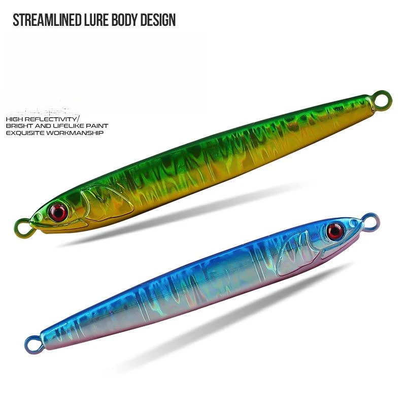 Factory Direct 9.5cm 40g Fishing Jigs Speed Jigging Pitching Lures Vertical Lead Saltwater Artificial Metal Jigging Lure