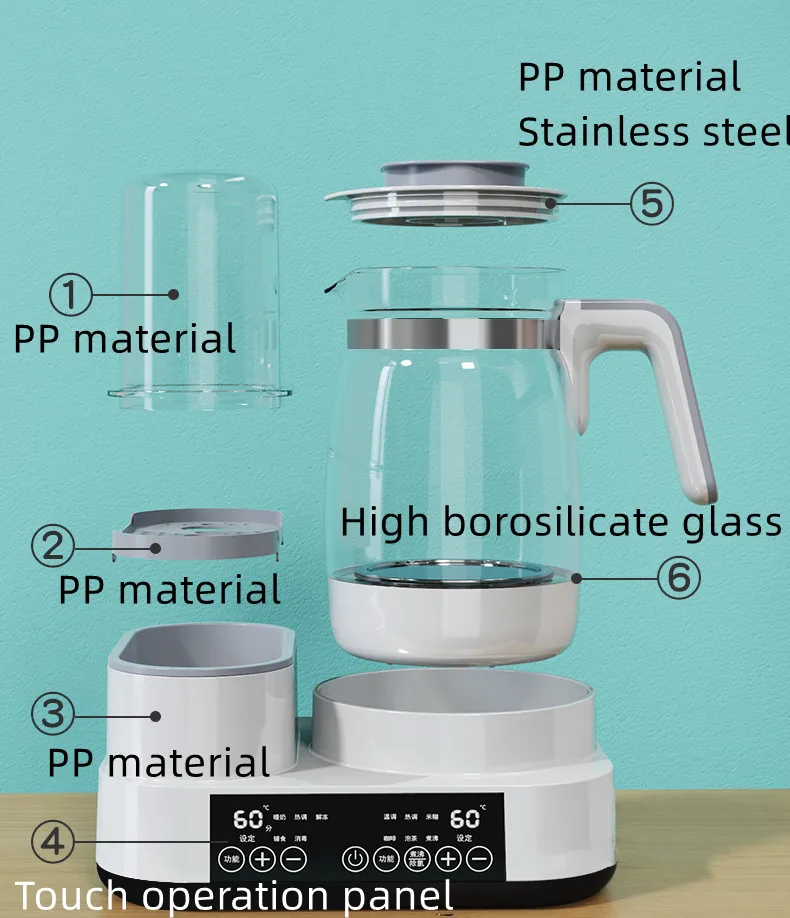 Smart Electric Kettle Milk Warmer With Sterilizer