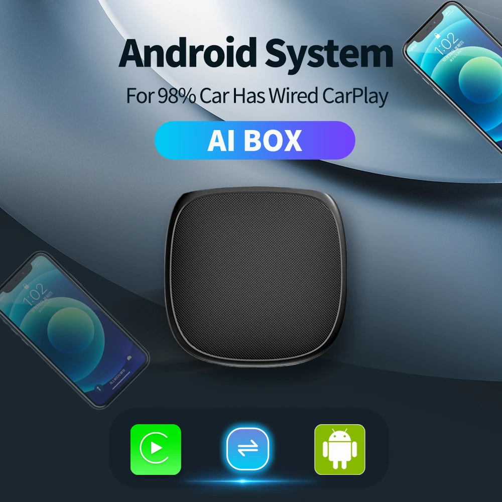 Topleo Android 12 Car play Ai Box Wireless Adapter Carplay Auto Android Box 8 128gb carplay ai box android 12