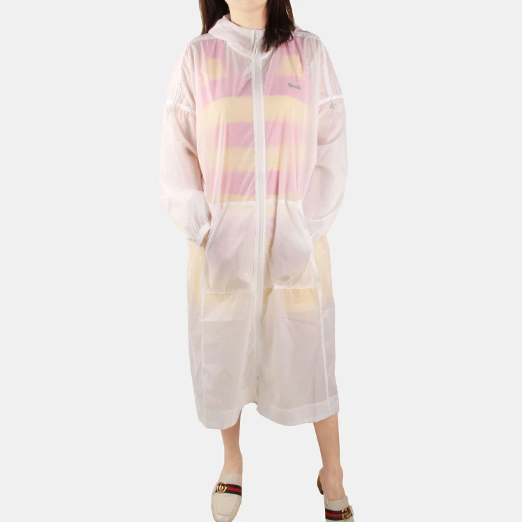 Outdoor casual white quick dry thin light uv sun protection unisex long waterproof coat lightweight softshell jacket