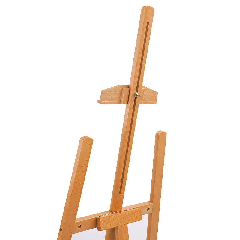 Glitter High quality Beech wood adjustable Height display art easel Wooden foldable painting stand tripod for students artist
