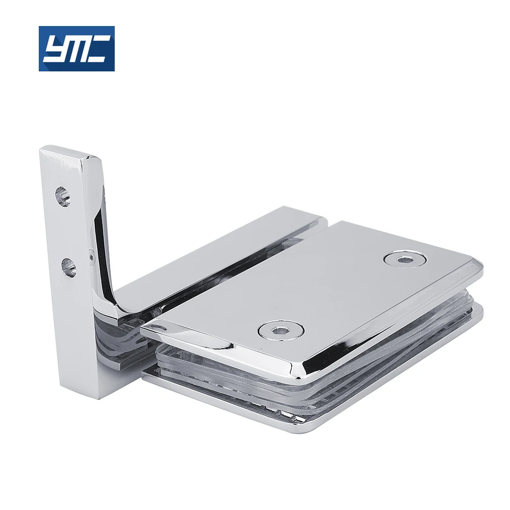 bathroom foldable gate door floor heavy duty metal brass plated light 360 degree hinge glasses