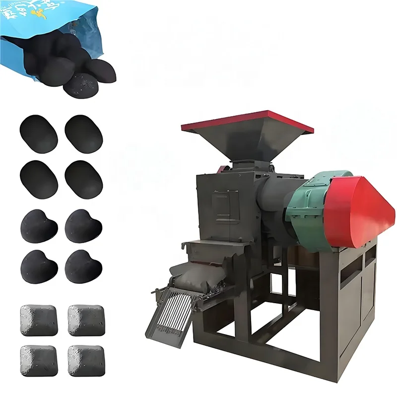 2024 best quality ball briquette pressing machines carbon black charcoal pressing making machine price