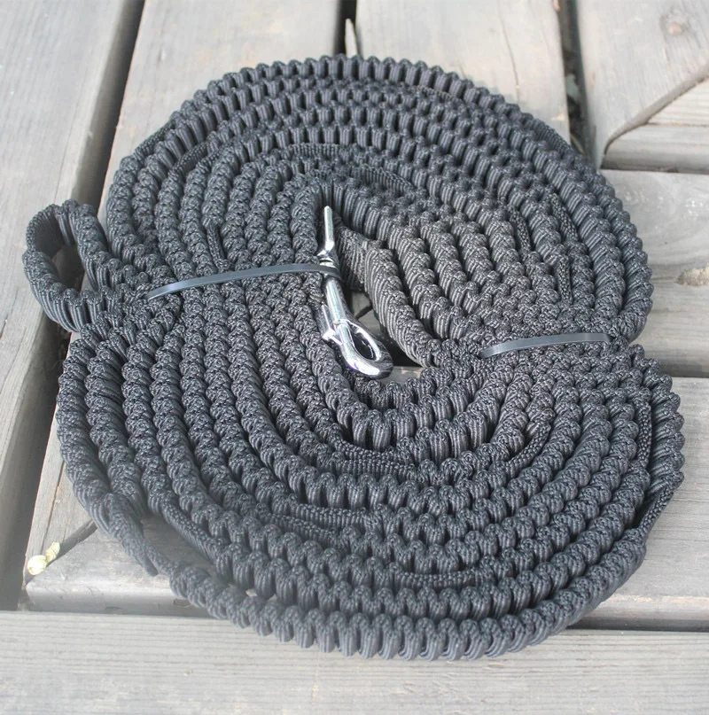 custom logo  water proof dog padded long supplies braided thick leash rope