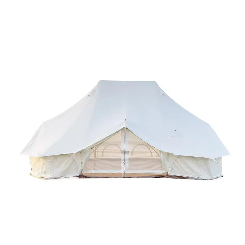 Luxury outdoor waterproof four season safari 6 meter glamping oxford bell tent emperor tent