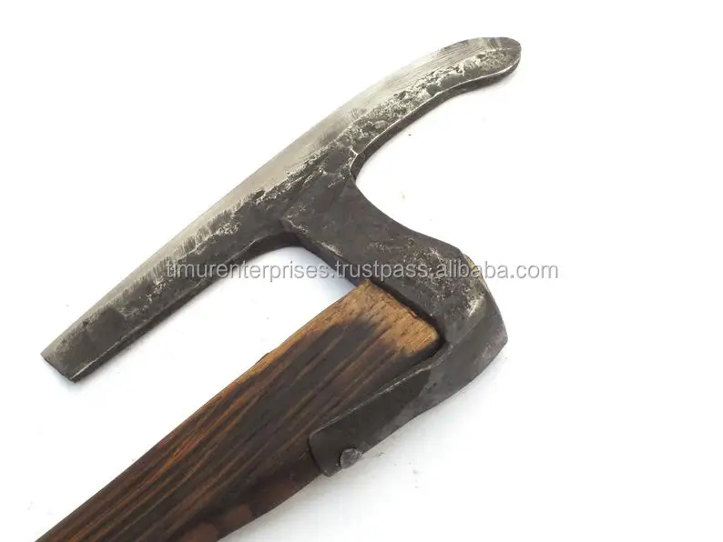 
Kitchen AXE or Woodworking AXE with Leather Sheath (Small Viking Broad AXE) 