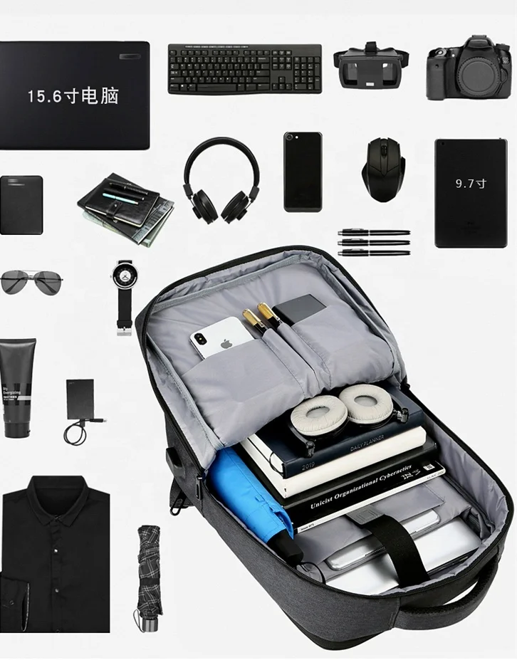 Лучший 2021 водонепроницаемый USB зарядное устройство Порт школьная сумка Mochila рюкзак мужской женский анти кражи умный для ноутбука