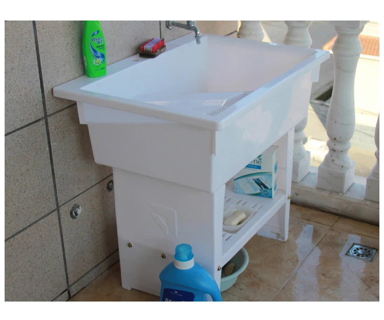 Plastic Sink Washboard Cheap Sink Laundry Kitchen Bathroom Colored Sinks Single Basin