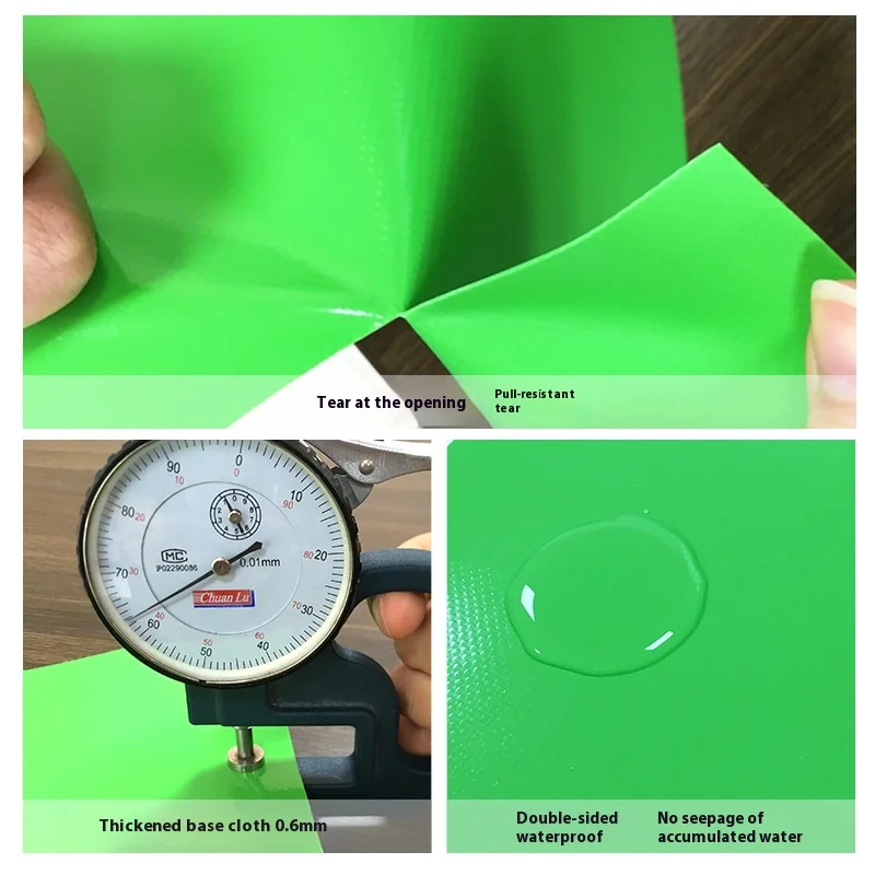 Заводские продажи многоцветный 0 6 мм фруктовый зеленый нож ПВХ брезент водонепроницаемый с покрытием зажим сетка для багажа