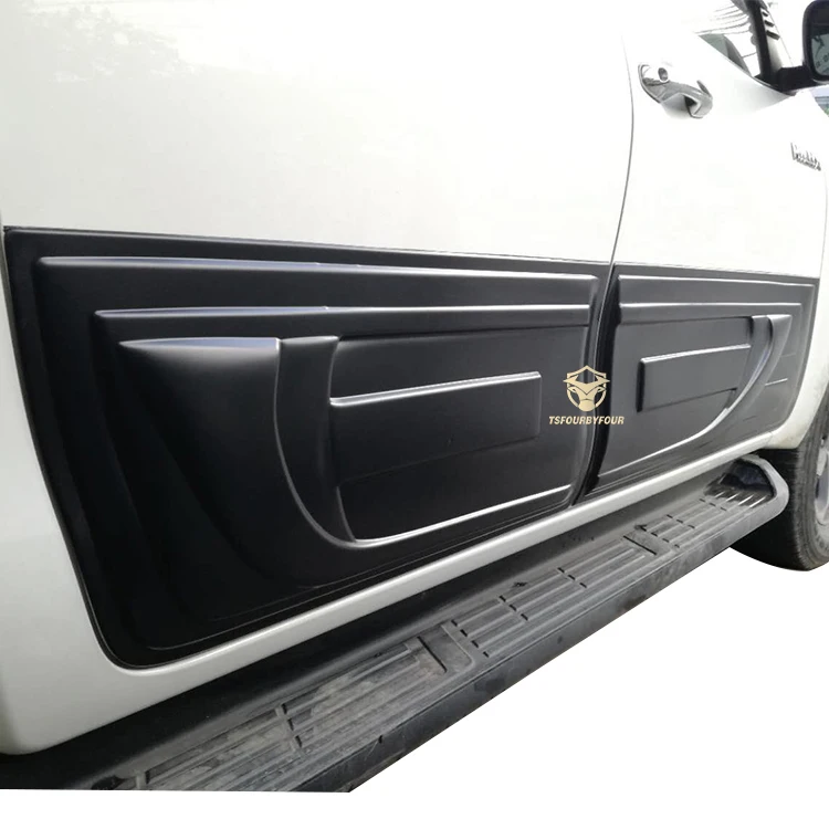 Taishuai Auto Matte Black Side Molding Body Cladding For Hilux Revo Car Accessories Body Claddings 4 PCS