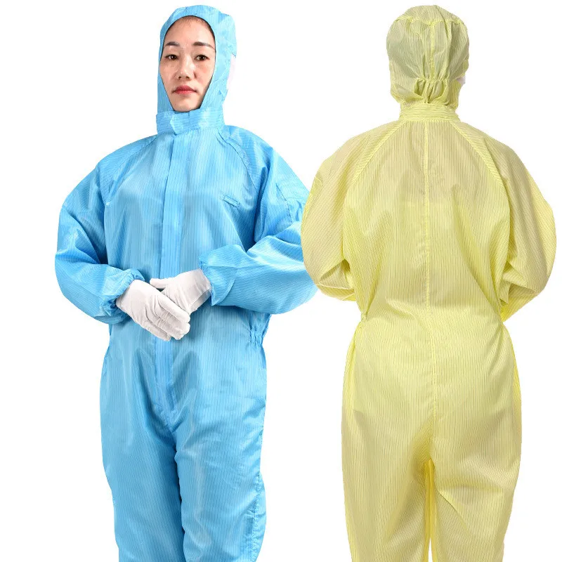 OEM Antistatic Work Uniform Anti-static Polyester ESD Garments Cleanroom Suit ESD Clothes Antistatic Work clothes