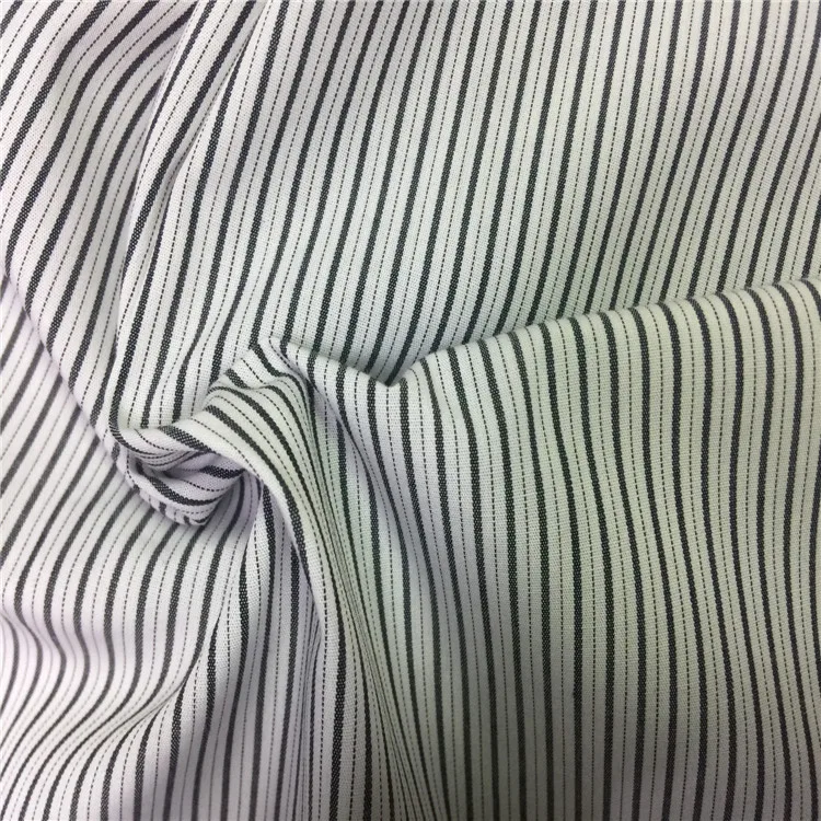 50S woven technic stripe yarn dyed fabric bamboo polyester fabric bamboo fabric for garments