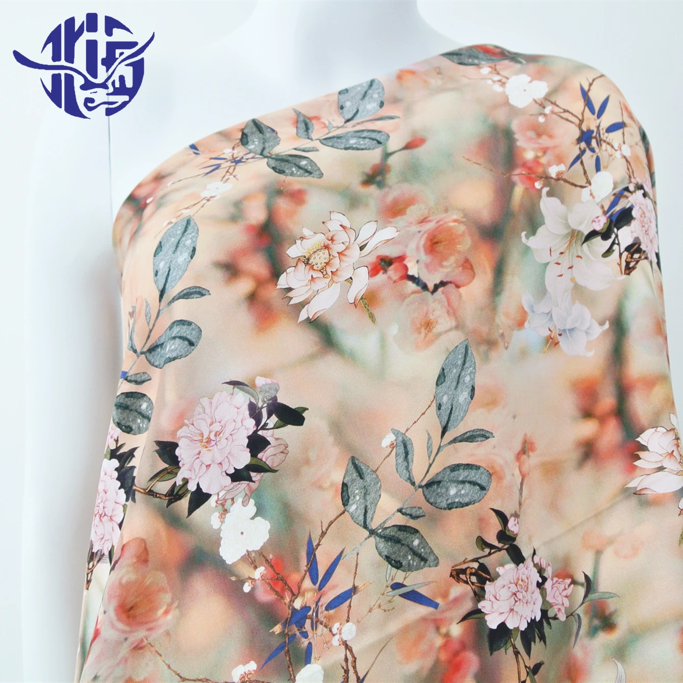 
Wholesale summer garment digital printing satin twill rayon fabric 