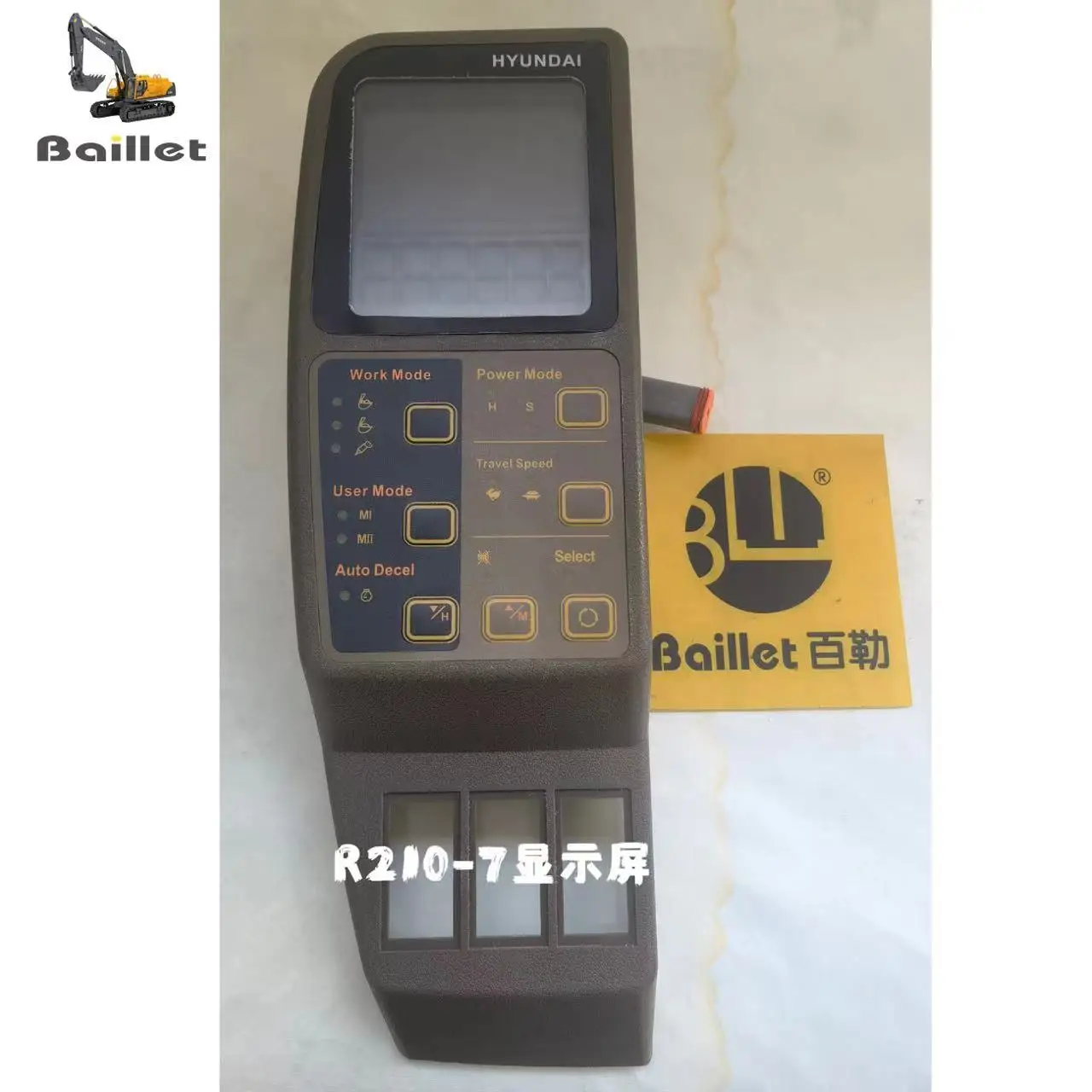 Construction Machinery  Excavator Monitor Panel With Program  Hyundai R210 -7 Monitor Panel Control Ecu