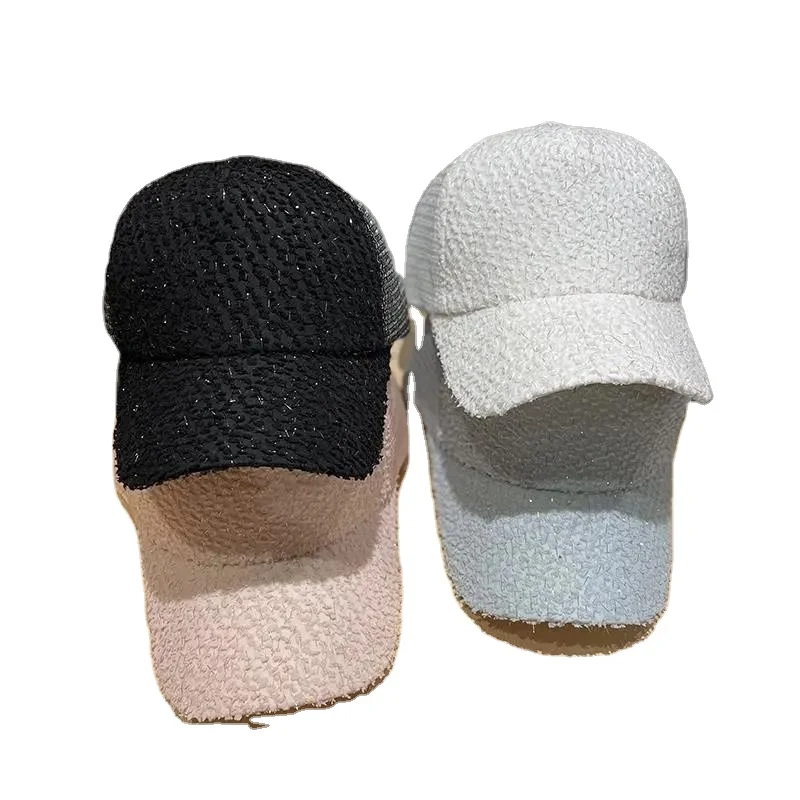 
New simple all match pleated baseball cap for students to go shopping sun proof sunshade peaked cap 