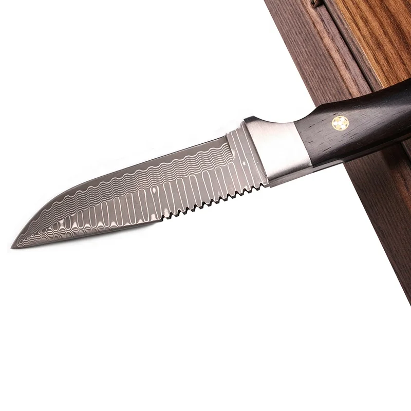 CNC Technology Outdoor Folding Knife Serrated Big Knife Hunting Outdoor Knife Camping