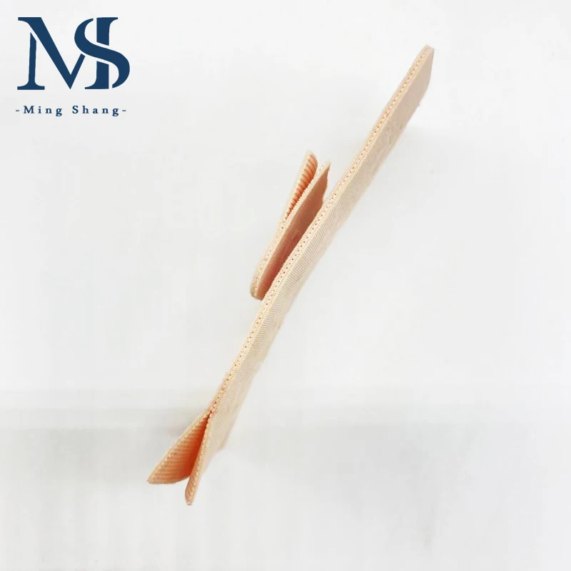 Mingshang Oekotex In Stock Reusable Bra Strap Nylon Invisible 4*2 Bonded Seamless Hook and Eye Tape