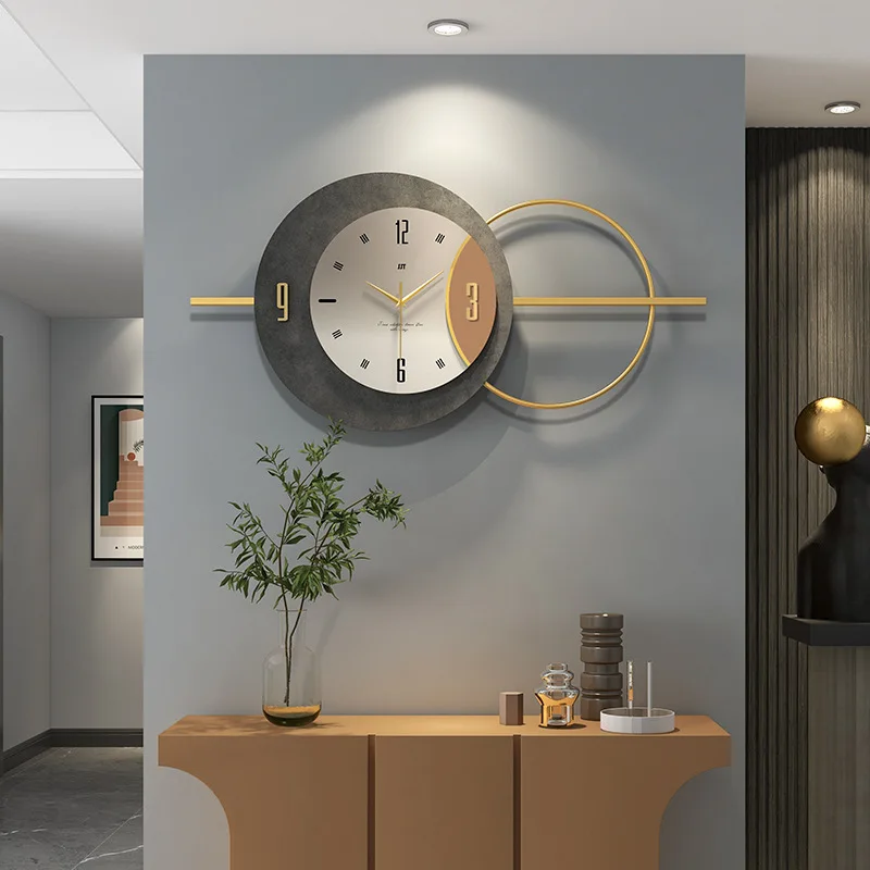 Luxury clock watches hanging clocks living rooms modern minimalist internet celebrities grand home restaurants decorative clocks