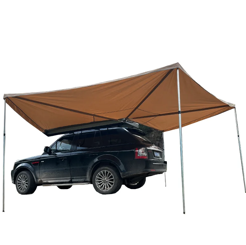 Factory Price Outdoor Camping Awning 270 Degree Bat Wing Awning Car Roof Top Tent Car Side Tent