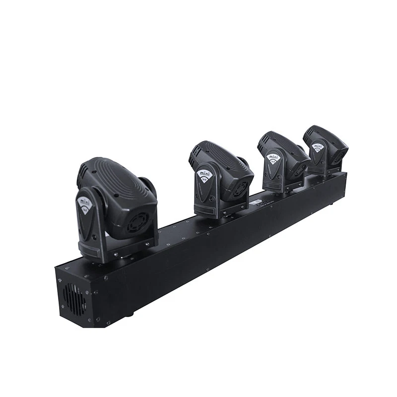 2019 Pro Dj Disco Event Lighting 4X10W RGBW 4in1 LED  Four Heads DMX Sharp Beam Bar Moving Head Stage Lights For Party