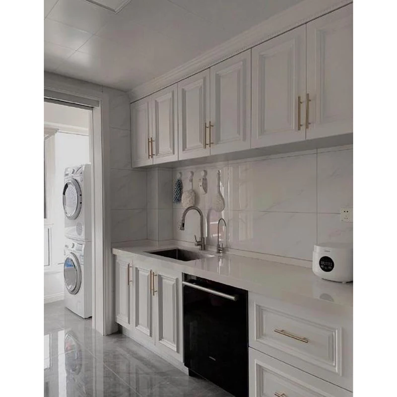 High Gloss Lacquer Kitchen Cabinet Doors Design Wood Kitchen Furniture Set Modern Euro Style Kitchen Cabinet