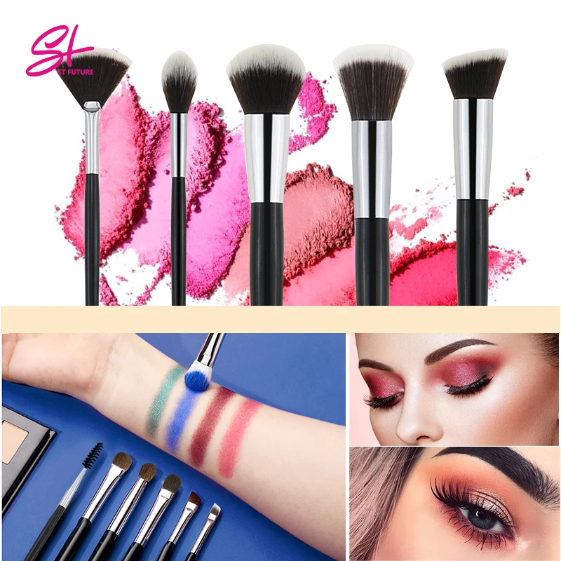 ST FUTURE 12pcs Luxury Vegan MakeUp Tools Custom Logo Privately Label Makeup Brushes Foundation Brush Set