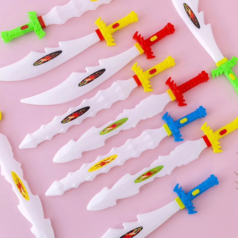 Plastic Induction Glow LED Light Up Flashing Sound Shark Sword Toy Children Party Plaything Cosplay Electronic Luminous Toy