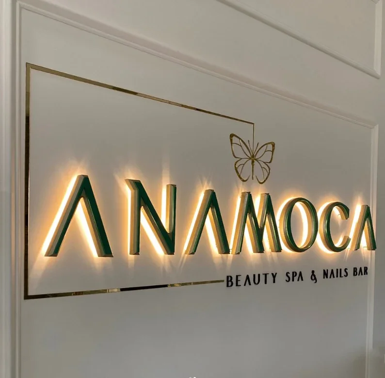 Metal Led Wall Letters Store Office 3D Stainless Steel Signs Alphabet Letters Logo Business Sign Board