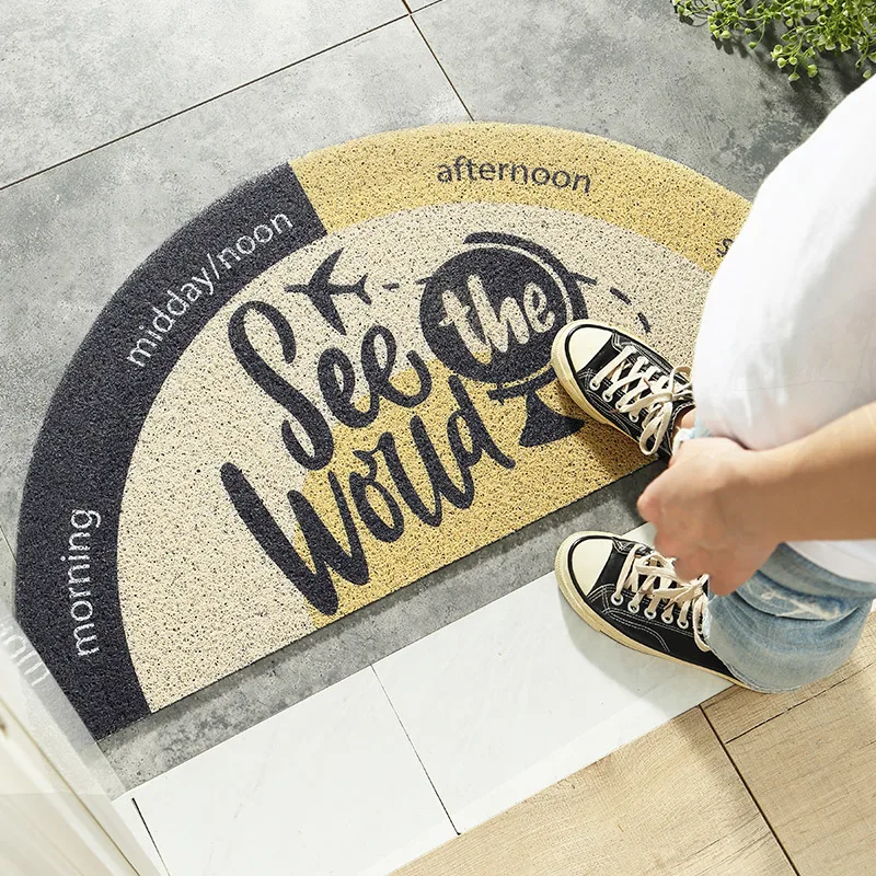 Wholesale Customized 10mm Rubber Backed Spray Printing Outdoor Welcome Floormats Door Mat Doormats