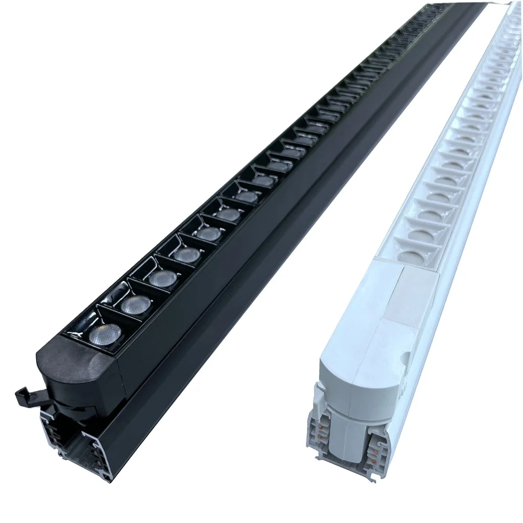 Aluminum Led light ceiling track linear rail lighting  rectangle for commercial atv clothing bar