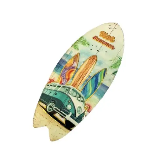 Ceramic Magnet Beach Surfboard Tourist Souvenir Refrigerator Magnet For Home Decoration