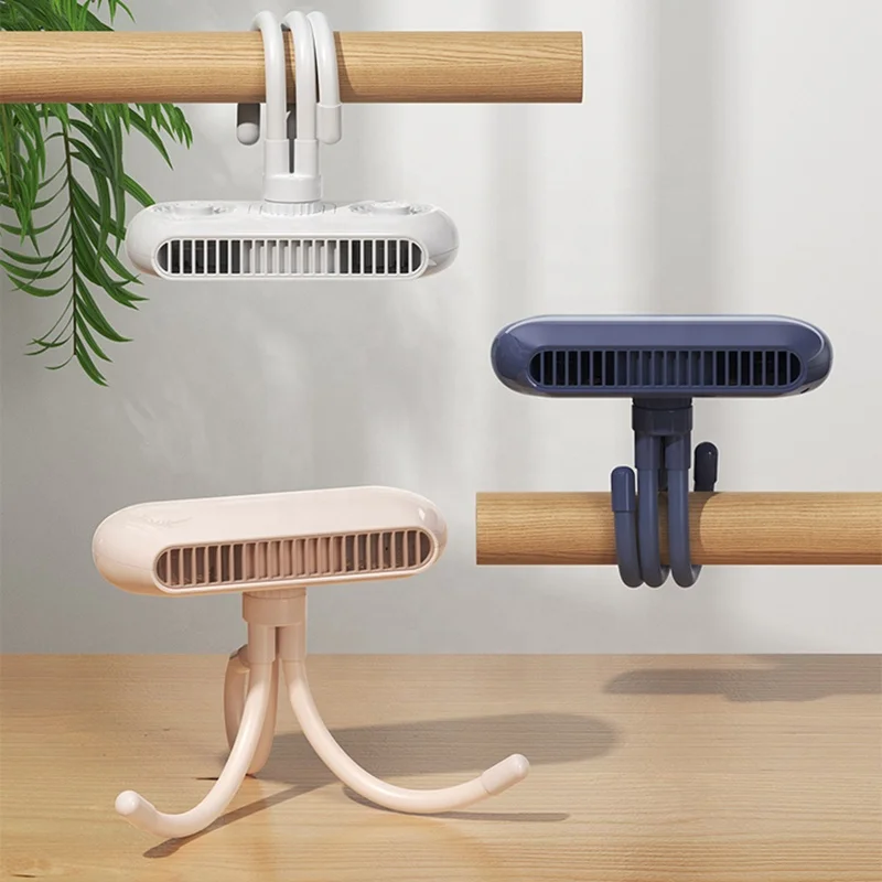 Новинка 2022, портативный вентилятор для детской коляски на батарейках, Гибкий штатив с зажимом, ручной персональный мини-вентилятор Осьминог без лопасти с USB-разъемом