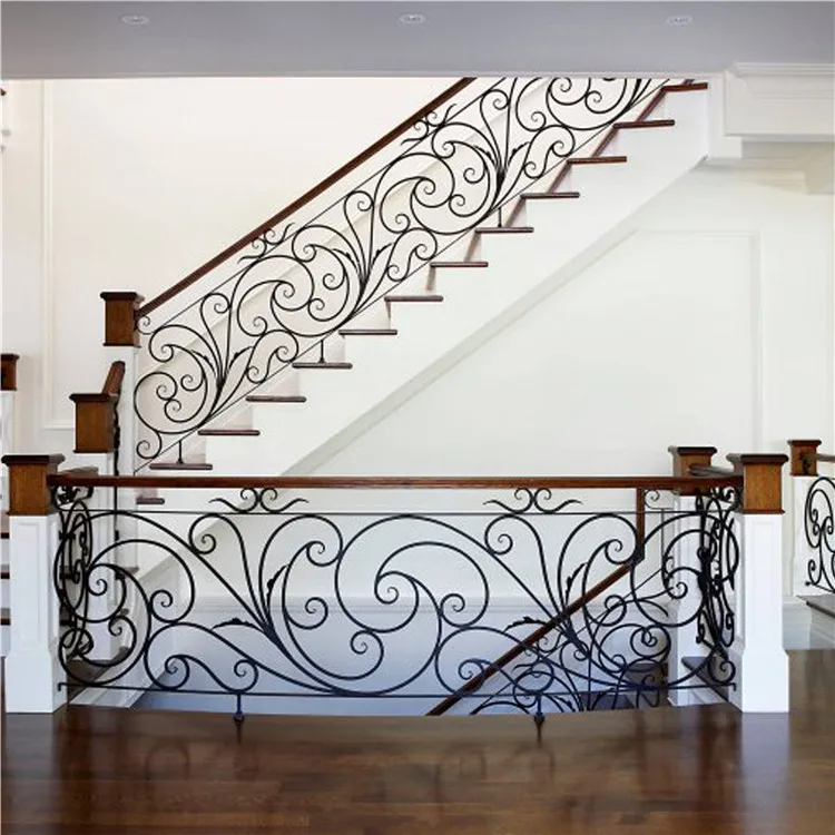 Verified factory simple design steel balcony railing / Stair railing / deck railing / handrails