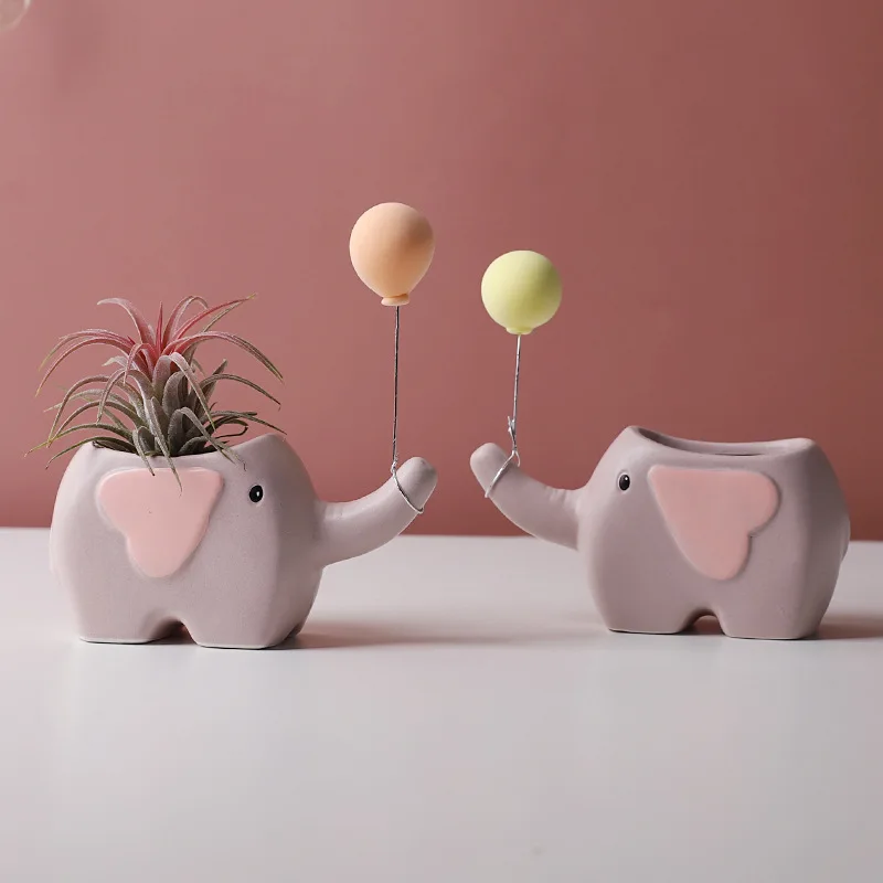 Succulent Pots Ceramic Succulent Dragon Pots Ceramic Small Flower Pot Animal Shape Cute  for Succulents