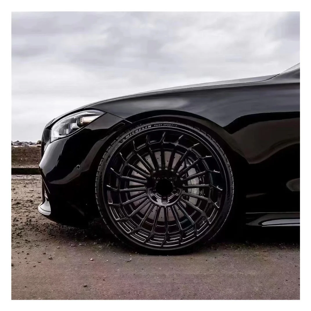 Bku racing manufacture custom forged wheels 5x112 wheels 19 20 21 inch rims 5 holes polishing for w212 w213 w221 w222 w223 rims