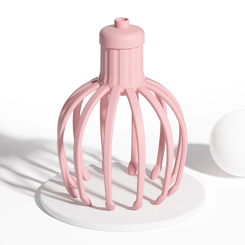 12 пальцы массажер головы беспроводной hand free ручной черный электрический пластиковый ручной массажер для головы