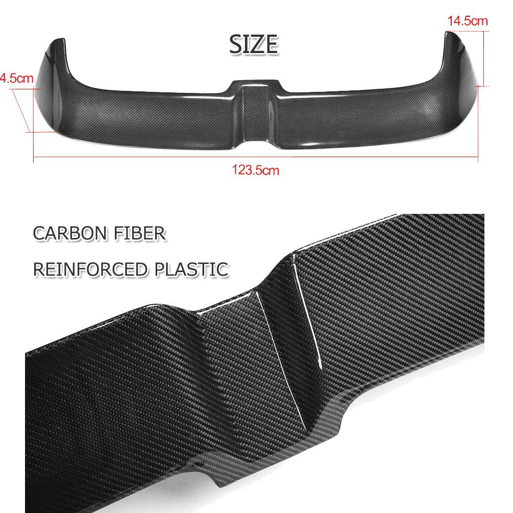 For Volkswagen Golf 7 MK7 7.5 GTI GTR TSI 2014-2018 Carbon Fiber abs Rear Roof Spoiler