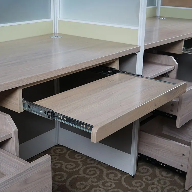 Office Furniture Set 4 Person Work Bench Workstations Office Table And Chair Set Modular Partition Office Cubicle Workstation