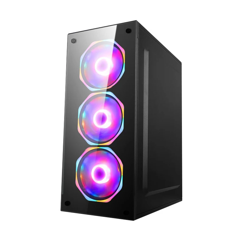 Hot selling ATX Computer Case Full Tower Cabinet For PC Gaming Case Towers High Quality Transparent Cases Fan