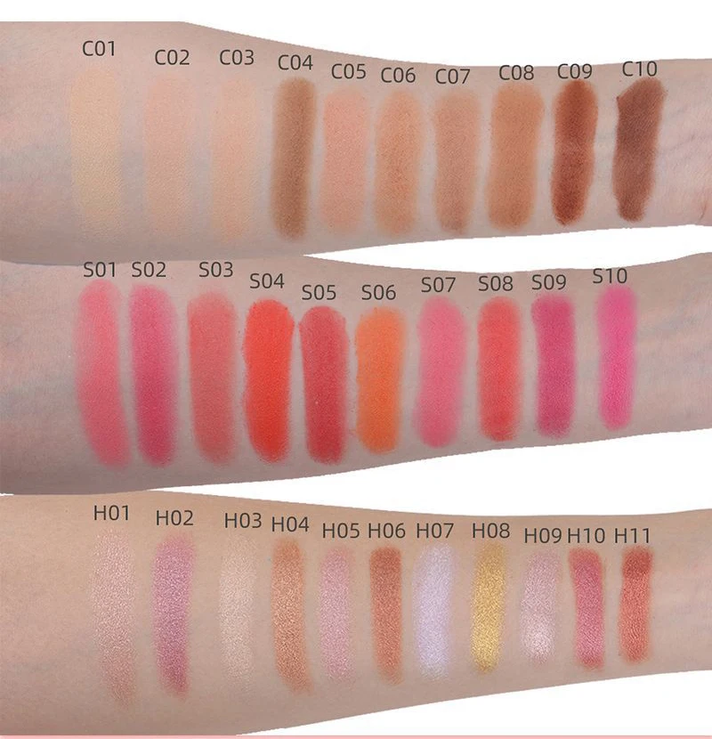 
Wholesale Newest Highlighting Contour Palette Skin Lightening Face Wholesale Highlighter Makeup Private Label 
