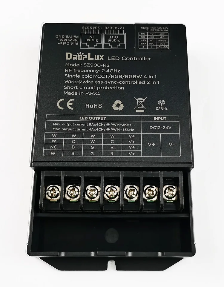 SZ900-R2 SZ900-B2 SZ900-W2 4CH Проводная синхронизация/Беспроводная синхронизация 2 в 1 TUYA BLE WIFI 4 Одноцветный CCT RGB RGBW светодиодный контроллер