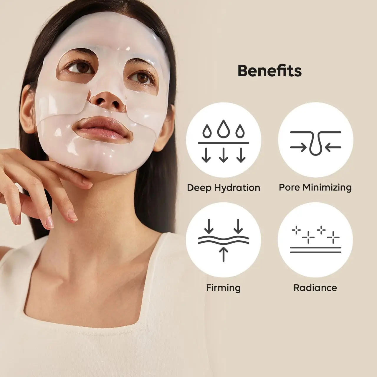 Custom logo Bio-Collagen Real Deep Hydration Pore Minimizing 2 Hour Peel Off Hydrogel Overnight bio collagen face sheet mask