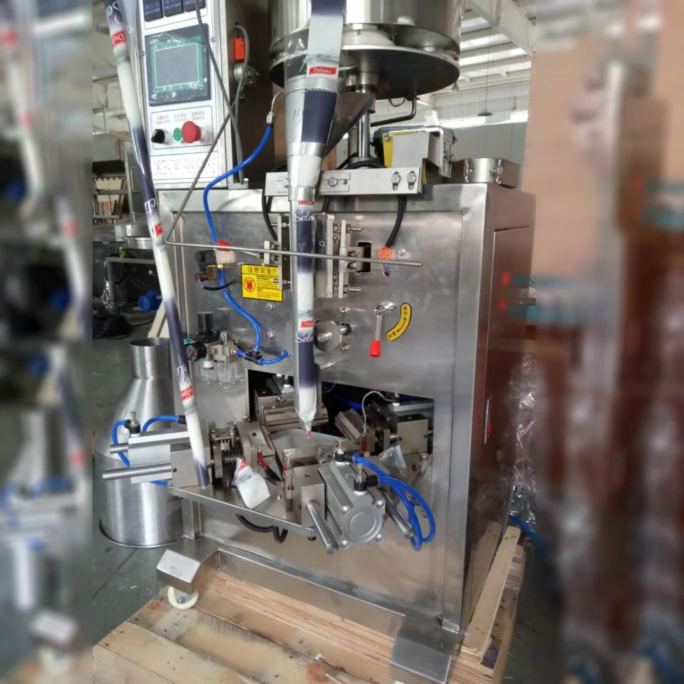 Factory price vertical pyramid triangle sachet bag snack food nut granular sachet  form fill seal packing machine