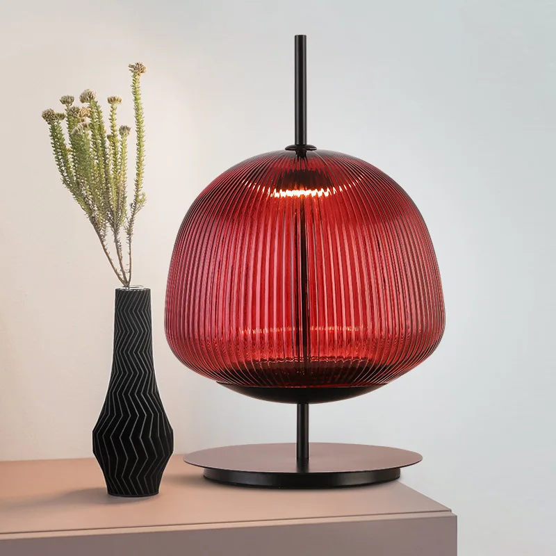 Hotel Bedroom Restaurant Nordic Table Lamp Luxury Modern Stained Glass Table Lamp