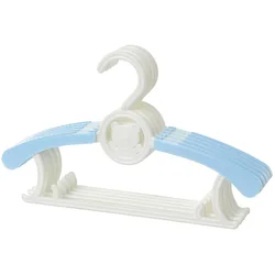 66 963 Toddler Infant Carton Bear Hangers Non-Slip Clothes Laundry Small Hangers Basics Retractable Kids Baby Plastic Hangers