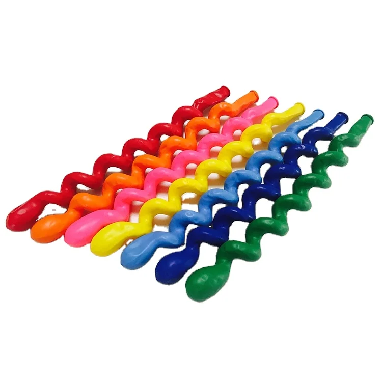 wholesale supply non toxic Latex twisting long spiral balloon wedding birthday party