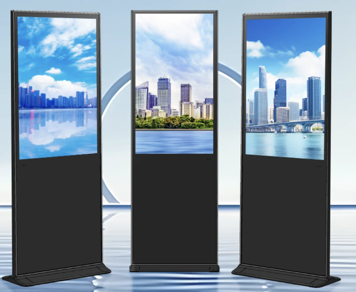 OEM Indoor Digital LED Display Advertising Media Cabinet Floor Installation LED Panel 1-Year Warranty Video LED Screen Brand